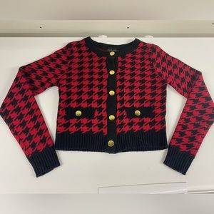 Say What Houndstooth Sweater